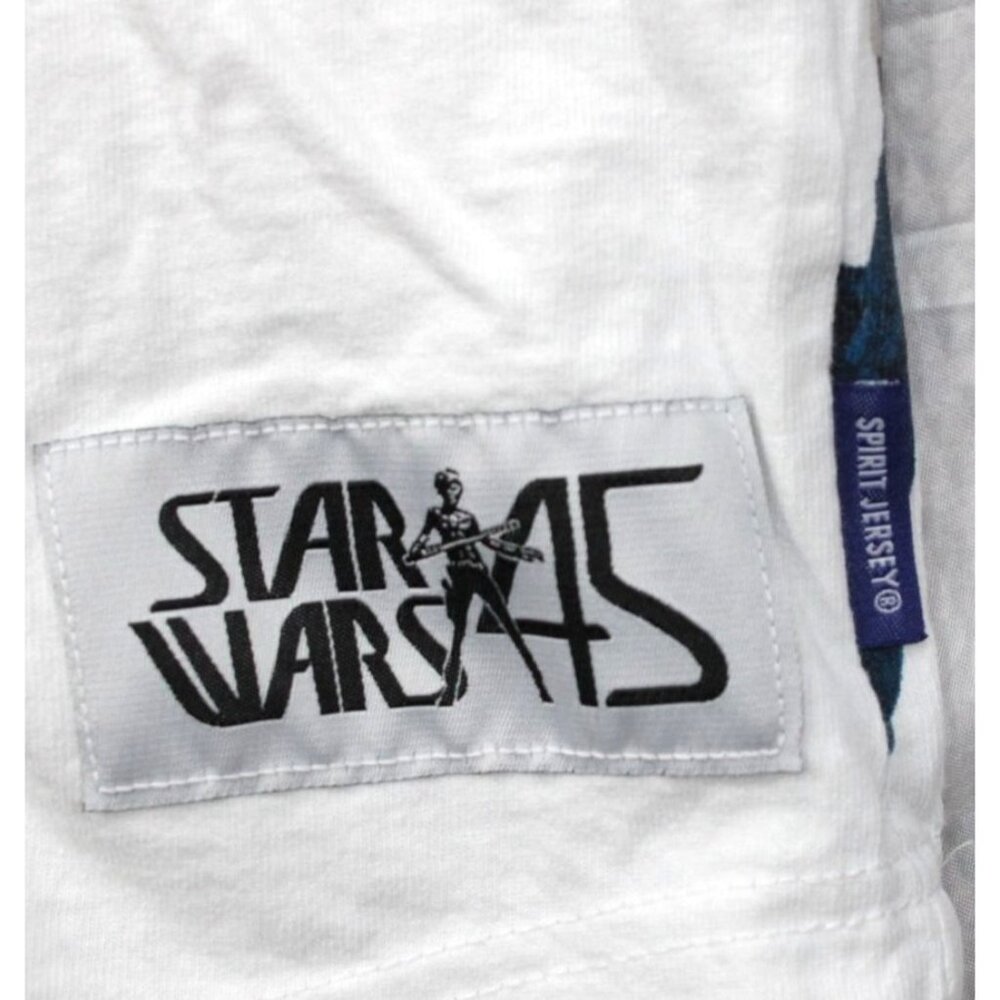 Star Wars Color Block Spirit Jersey Vintage Action Figures Long Sleeve Shirt Cot - Picture 2 of 11